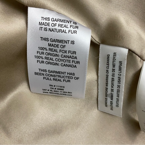 NEW Michael by Michael Kors XS Genuine Fox Fur Vest - Picture 10 of 11